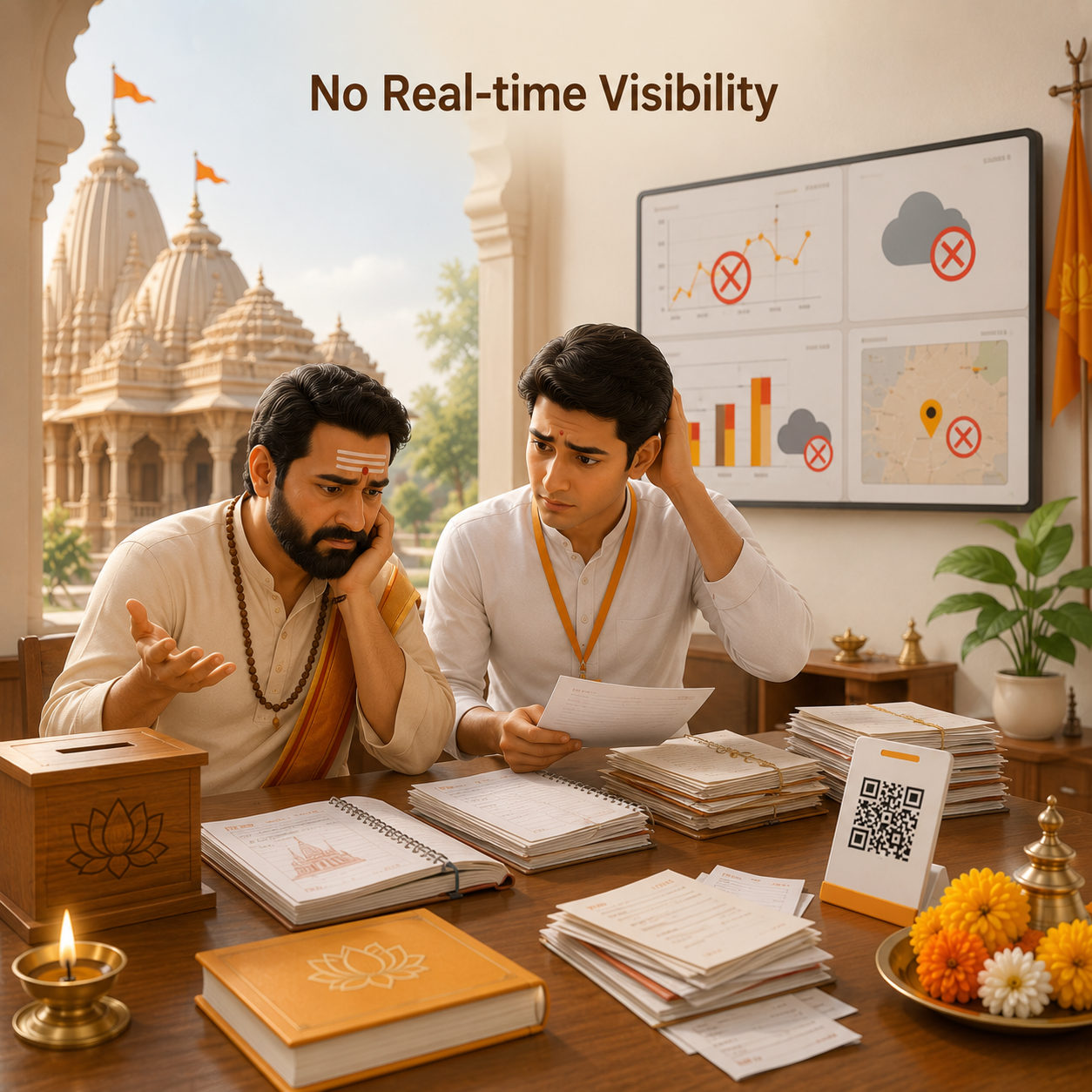 No real-time Visibility